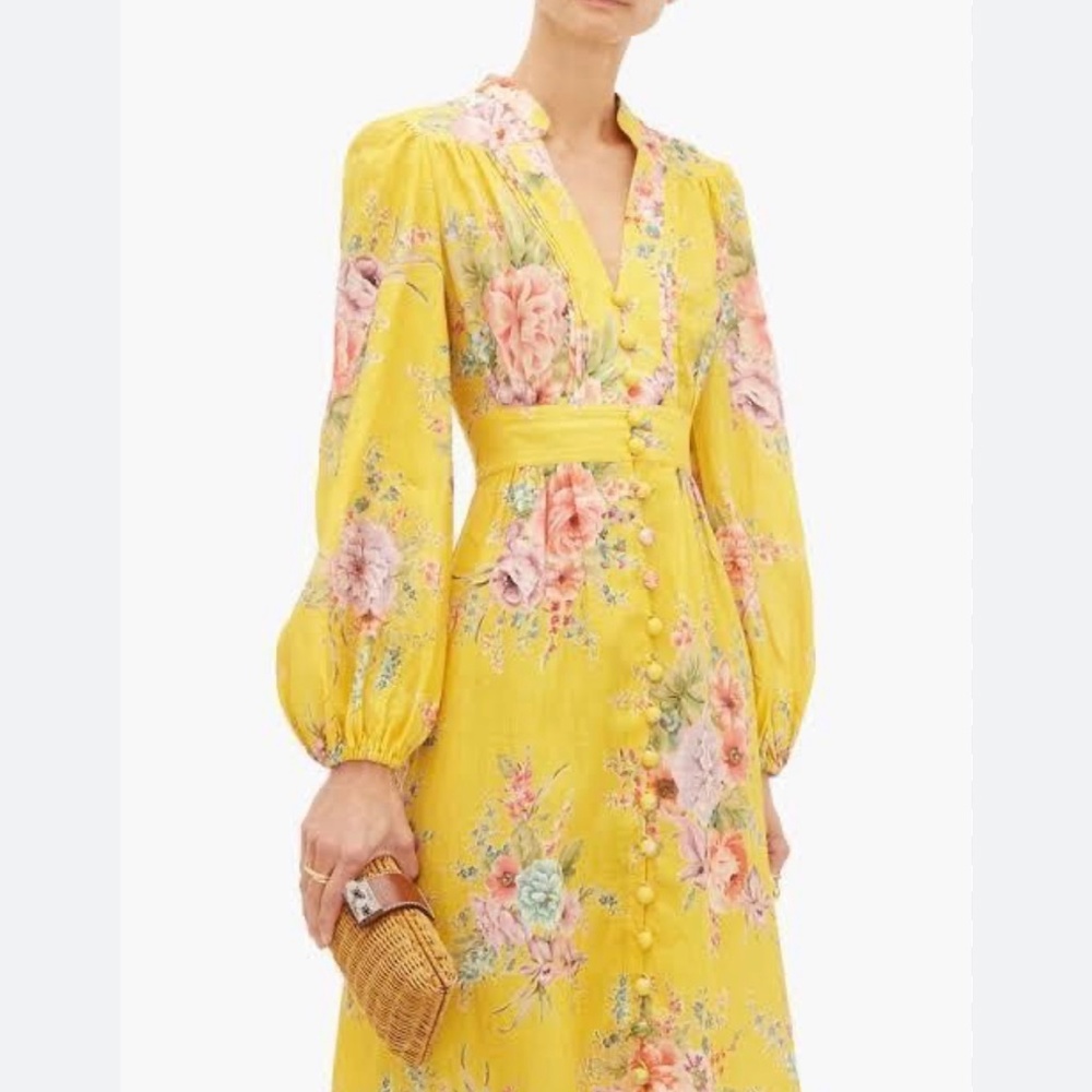 NWOT zimmermann zinnia linen dress - Picture 4 of 11